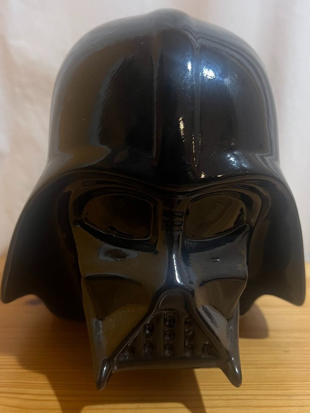 Star Wars Ceramic Coin Bank Darth Vader w/Stopper Used Good Condition $20